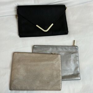 Set of three clutches